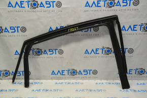 Glass seal with upper molding rear left Chrysler 200 15-17 chrome, minor scratches, for polishing