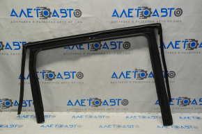 Upper rear left door molding Jeep Cherokee KL 14 - chrome with glass seal, minor scratches, for polishing
