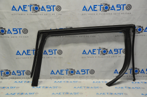 Upper rear left door molding Jeep Cherokee KL 14 - chrome with glass seal, minor scratches, for polishing
