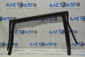 Upper rear left door molding Jeep Cherokee KL 14 - chrome with glass seal, minor scratches, for polishing