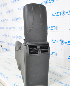 Console center armrest and cup holders Nissan Rogue 17- black, heated, water damage