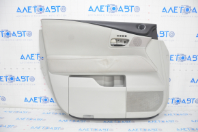 Door trim card front left Lexus RX350 RX450h 10-15 gray, scratches, peeled leather, tears