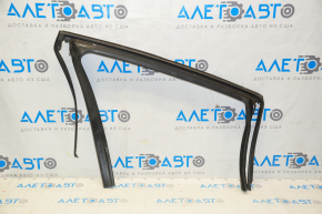 Glass seal with upper molding rear right Chrysler 200 15-17 black gloss, minor scratches