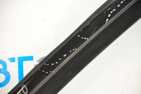 Glass seal with upper molding rear right Chrysler 200 15-17 black gloss, minor scratches