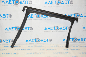Upper rear right door molding Jeep Compass 17 - black with glass seal, minor scratches, for polishing