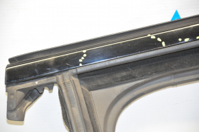 Upper rear right door molding Jeep Compass 17 - black with glass seal, minor scratches, for polishing
