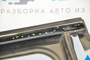 Upper rear right door molding Jeep Compass 17 - black with glass seal, minor scratches, for polishing