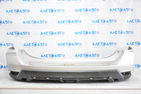 Rear bumper bare Nissan Rogue 17- silver