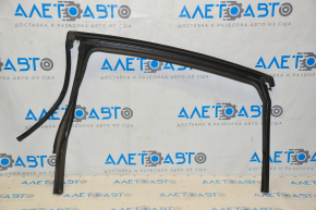 Glass seal with upper molding rear right Dodge Dart 13-16 black gloss, minor scratches