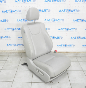 Passenger seat Lexus RX350 RX450h 10-15 with airbag, electric, heating, ventilation leather gray, cracks