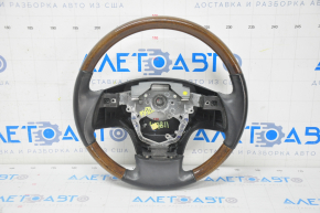 Naked steering wheel Lexus RX350 RX450h 10-12 prerest, black leather with wood