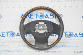 Naked steering wheel Lexus RX350 RX450h 10-12 prerest, black leather with wood