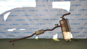 Rear muffler with barrels Nissan Rogue 14-20 rusty, dented, fastening sawed off