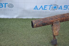 Rear muffler with barrels Nissan Rogue 14-20 rusty, dented, fastening sawed off
