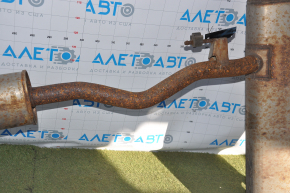 Rear muffler with barrels Nissan Rogue 14-20 rusty, dented, fastening sawed off