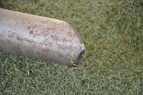 Rear muffler with barrels Nissan Rogue 14-20 rusty, dented, fastening sawed off