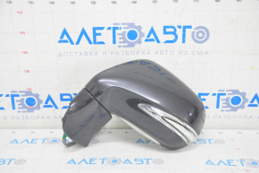 Side mirror left Lexus RX350 RX450h 10-15 14 pins, auto-dimming, turn signal, backlight, graphite