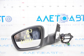 Side mirror left VW Passat b7 12-15 USA type as b7 5 pins, turn signal, white