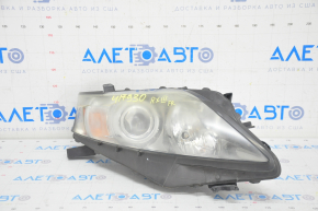 Headlight front right bare Lexus RX350 RX450h 10-12 dorest halogen, for polishing, crack in mount