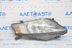 Headlight front right bare Lexus RX350 RX450h 10-12 dorest halogen, for polishing, crack in mount
