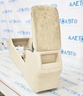 Console central armrest VW Passat b7 12-15 USA beige, dry cleanable, scratches