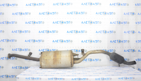 Muffler rear part with barrel Lexus RX350 10-15 dented, mount torn off