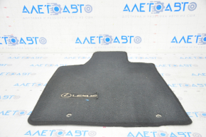Carpet interior front left Lexus RX350 10-15 cloth black, logo tear