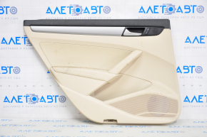 Door trim card rear left VW Passat b7 12-15 USA beige, for dry cleaning, broken crepe