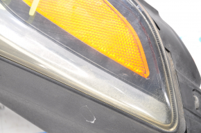 Headlight front right bare Hyundai Sonata 15-17 halogen without fastening web, for polishing