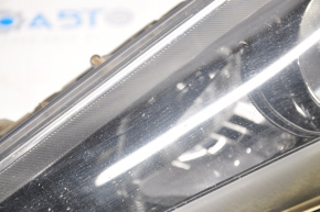 Headlight front right bare Hyundai Sonata 15-17 halogen without fastening web, for polishing