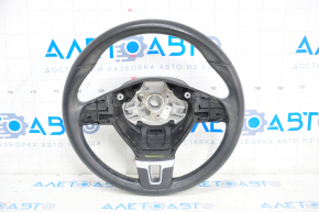 Naked steering wheel VW Passat b7 12-15 USA leather black, faded leather