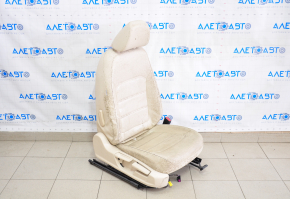 Passenger seat VW Passat b7 12-15 USA without airbag, beige leather, mechanical, dry-cleanable