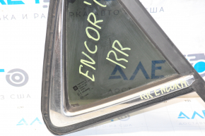 Door glass triangle with seal rear right Buick Encore 13-19 rubbed chrome