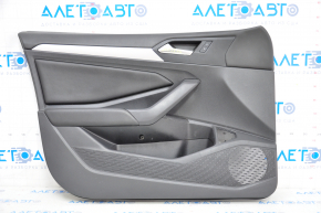 Front left door panel for VW Jetta 19-21, black leather