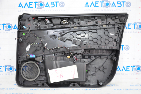 Front left door panel for VW Jetta 19-21, black leather