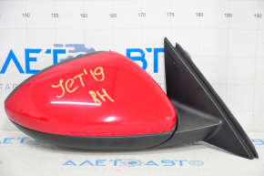 Side mirror right VW Jetta 19- 3 pins, red