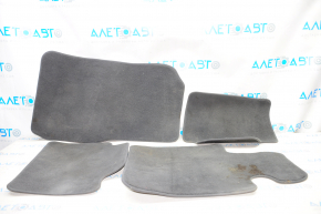 Set of floor mats for BMW 3 F30 12-18 black cloth, dry cleanable