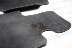 Set of floor mats for BMW 3 F30 12-18 black cloth, dry cleanable