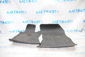 Set of floor mats for Subaru Outback 15-19 rubber, black