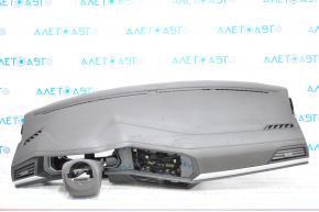 Torpedo front panel with AIRBAG VW Jetta 19- black, scratches