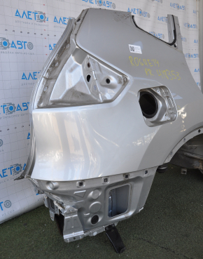 Quarter wing rear right Nissan Rogue 14-20 silver, pokes