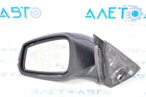Left side mirror BMW 3 F30 4d 13-18 usa 5 pins, matt mount, turn signal, blue