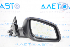 Right side mirror BMW 3 F30 4d 13-18 usa 5 pins, matt mount, turn signal, blue
