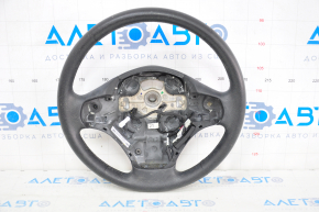 Naked steering wheel BMW 3 F30 12-18 leather black with heating