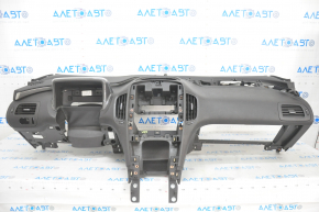 Torpedo front panel without AIRBAG Chevrolet Volt 11-15 black without pad on the cushion, graphite pad on the instrument panel, worn