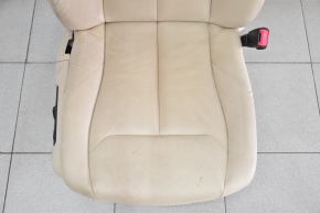 Passenger seat BMW 3 F30 12-18 with airbag, electric, leather beige