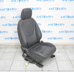 Chevrolet Volt 11-15 passenger seat with airbag, manual, black leather, heated