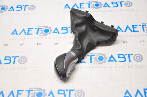 Gear knob Hyundai Sonata 15-19 black, rubber, peeling chrome