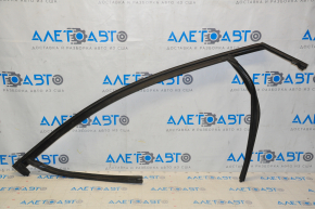Upper front left door molding for Ford Edge 15-24 matte with glass seal