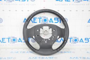 Naked steering wheel Lexus RX350 RX450h 13-15 rest, black leather, with black glossy inserts